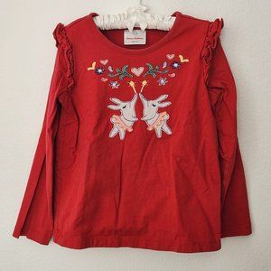 Hanna Andersson Long Sleeve Shirt - Size 110